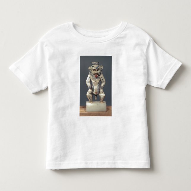 Camiseta Infantil Pote de Kohl, descrevendo o deus egípcio Bes do (Frente)
