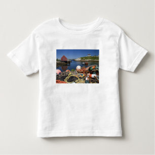 Camiseta Infantil potes, boias e cordas da doca
