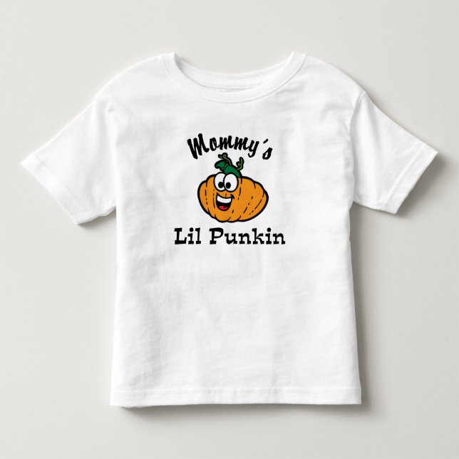 Camiseta Infantil Pouco Punkin da mamã (Frente)