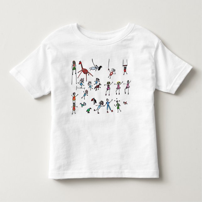 Camiseta Infantil Pouco T da criança do circo (Frente)