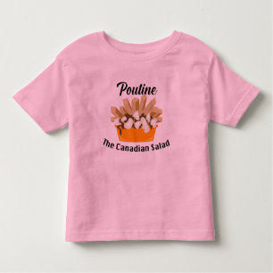 Camiseta Infantil Poutine, A Salada Canadiana - Toddler Fine Jersey