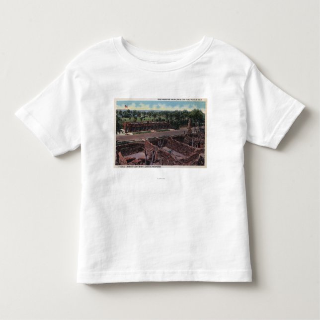 Camiseta Infantil Povoado indígeno, Colorado - casa do pássaro & (Frente)