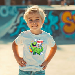 Camiseta Infantil Power Pals™ Dino Roar Toddler T-Shirt – Cute Dinos