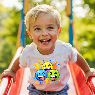 Camiseta Infantil Power Pals™ Emoji Squad – Pla Cu