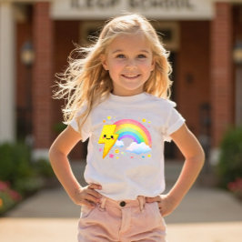 Camiseta Infantil Power Pals™ Rainbow Bolt Toddler T-Shirt – Cute Ra
