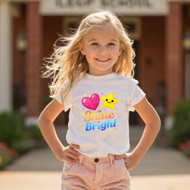 Camiseta Infantil Power Pals™ Shine Bright Toddler T-Shirt – Cute St (Criador carregado)