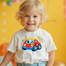 Camiseta Infantil Power Pals™ Zoomy Car Toddler T-Shirt – Cute Racin