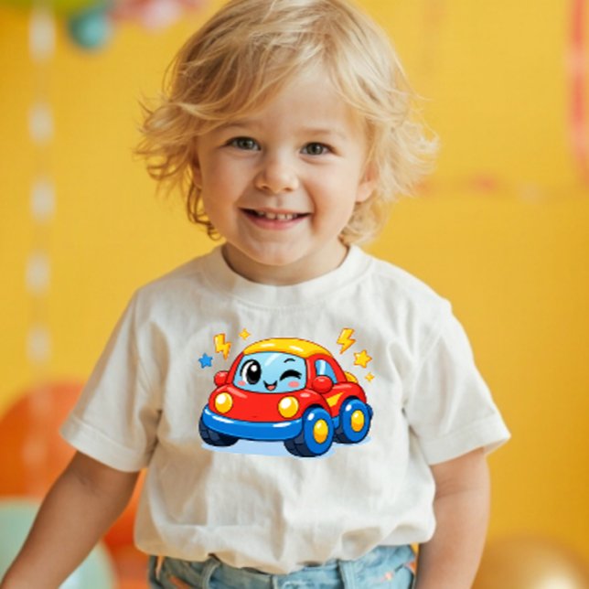 Camiseta Infantil Power Pals™ Zoomy Car Toddler T-Shirt – Cute Racin (Criador carregado)