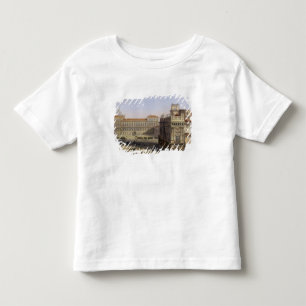 Camiseta Infantil Praça Castello, Turin, gravado por F. Citterio (c