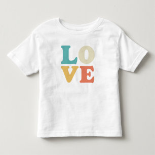 Camiseta Infantil Praça de cores retrorreflectoras da tipografia do