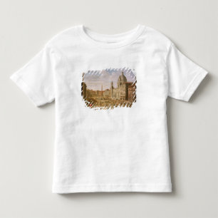 Camiseta Infantil Praça Navona, Roma, olhando sul para Palazzo