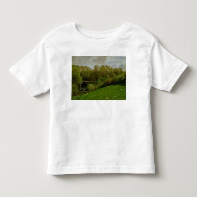 Camiseta Infantil Prado e floresta, 1895 (Frente)