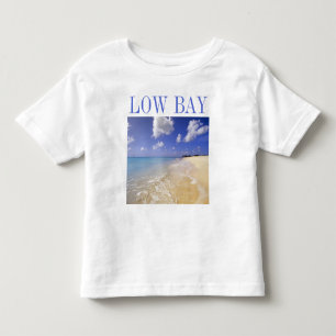 Camiseta Infantil Praia da Baía Baixa, Barbuda, Antígua