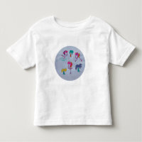 Camiseta Infantil Praia Flamingo