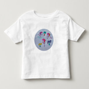 Camiseta Infantil Praia Flamingo
