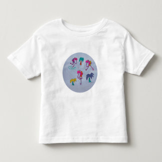Camiseta Infantil Praia Flamingo