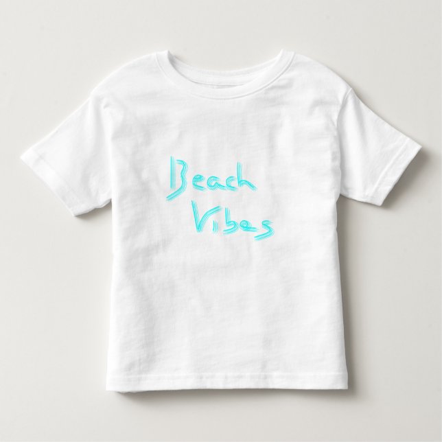 Camiseta Infantil Praia Vibes Divertidos Festa Gráfica de Verão (Frente)
