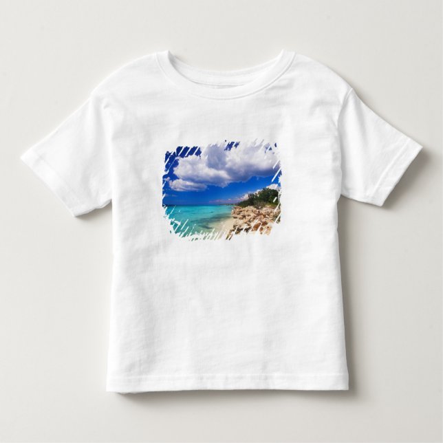 Camiseta Infantil Praias, Barcelona, República Dominicana, 2 (Frente)
