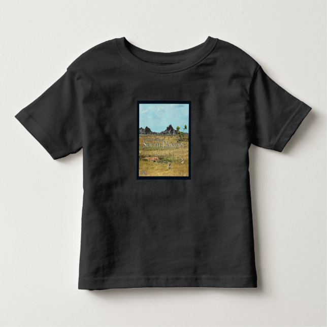 Camiseta Infantil Prairie Lands, Dakota do Sul (Frente)