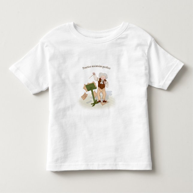 Camiseta Infantil Prática Mantém Sw Perfeito Conduzindo Beethoven (Frente)
