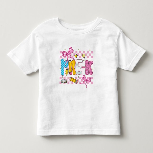 Camiseta Infantil Pré-Escolar Retro (Frente)