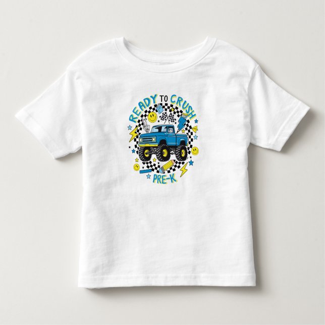 Camiseta Infantil Pre-K Power Ride: Ready to Roll with Style (Frente)