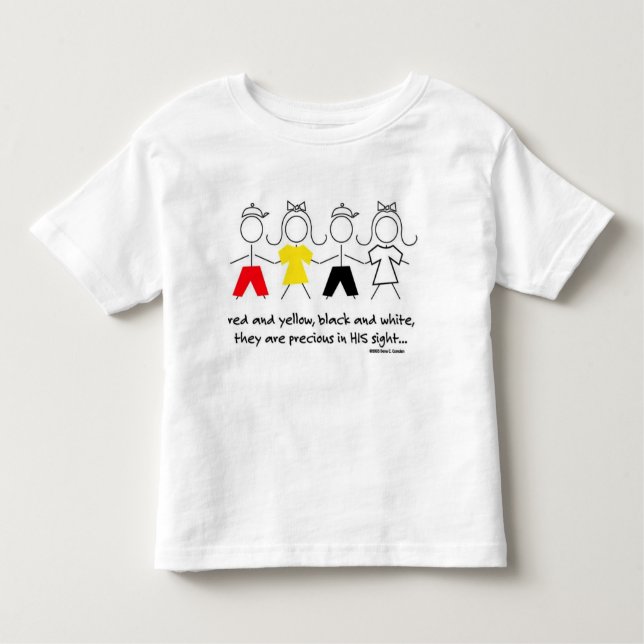 Camiseta Infantil precioso em sua vista (Frente)