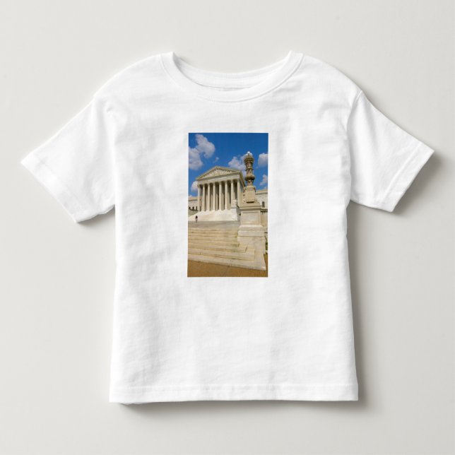Camiseta Infantil Prédio da Suprema Corte, Washington, DC (Frente)