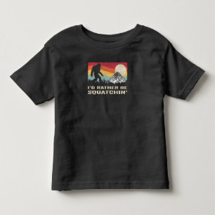 Camiseta Infantil Preferencialmente Id De Pé Grande Sasquatch De P