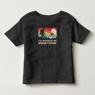 Camiseta Infantil Preferencialmente Id De Pé Grande Sasquatch De Pé 