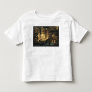 Camiseta Infantil Preparando o cenário em um teatro