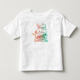 Camiseta Infantil Presença de Celebração de Aniversário Náutico