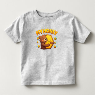 Camiseta Infantil 🐻 Presente de Abelha Urso Fofo Para Aniversário d