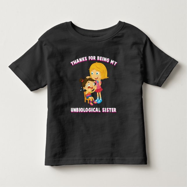 Camiseta Infantil Presente de família engraçada para irmãs progressi (Frente)