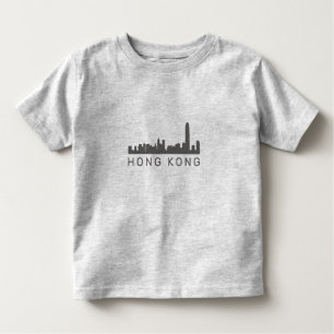 Camiseta Infantil Presente do HK Skyline em Hong Kong