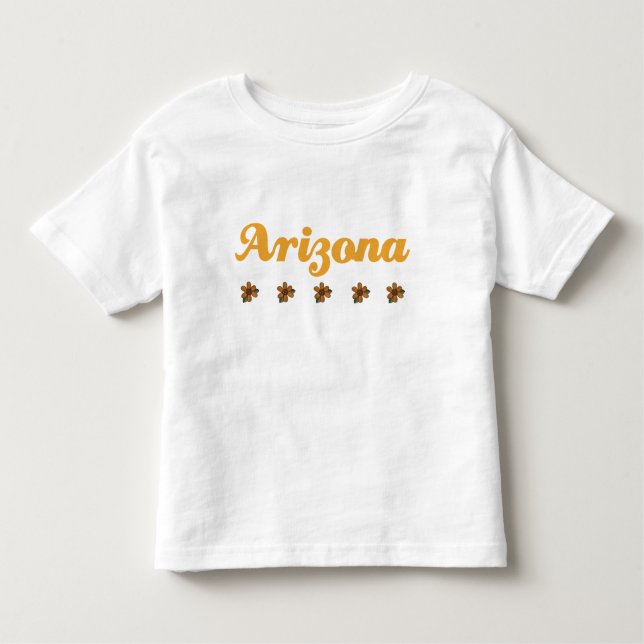 Camiseta Infantil Presente floral da arizona (Frente)