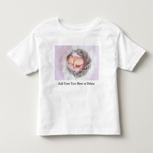 Camiseta Infantil Presente Personalizado para Bebê de 1 a 3 anos com (Frente)