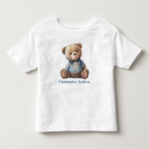 Camiseta Infantil Presente personalizado para o bebê do urso de pelú