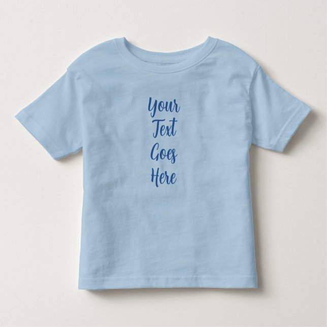 Camiseta Infantil Presentes Personalizados Para Bebês Texto Manuscri (Frente)