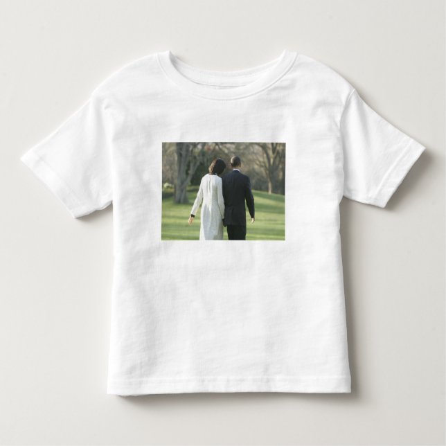 Camiseta Infantil Presidente Barack Obama e Primeira-Dama Michelle (Frente)