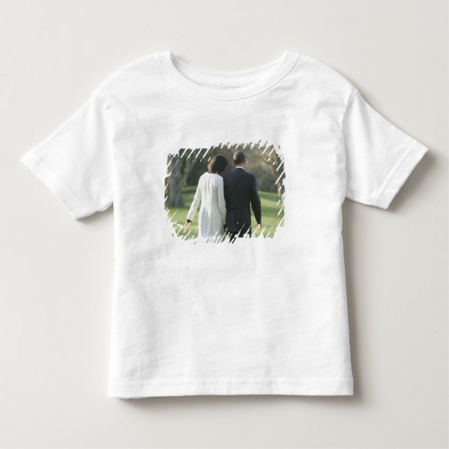 Camiseta Infantil Presidente Barack Obama e Primeira-Dama Michelle (Frente)