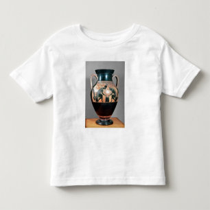 Camiseta Infantil Preto-figura amphora que descreve Ajax e Achilles,