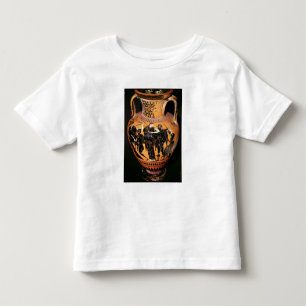 Camiseta Infantil Preto-figura vaso do sótão