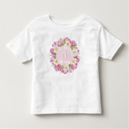 Camiseta Infantil Primavera Aniversário de criança de ventilador col