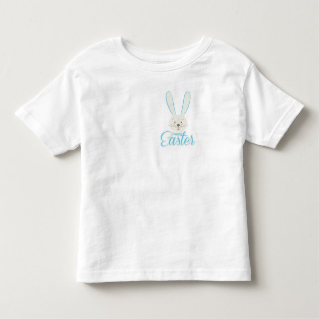 Camiseta Infantil Primavera de Festa de Caça de Ovos de Felz pascoa  (Frente)