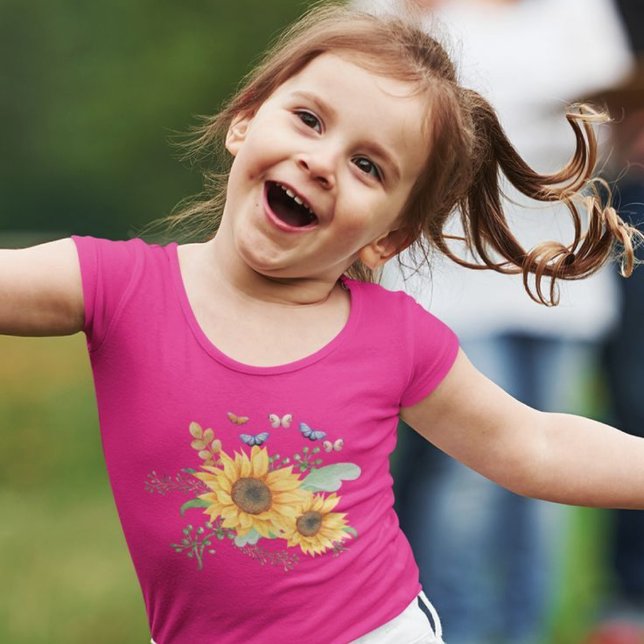 Camiseta Infantil primavera de girassol (Criador carregado)