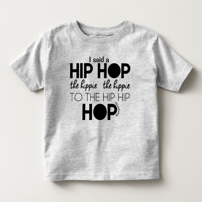Camiseta Infantil primavera de páscoa hippity hip hop  (Frente)