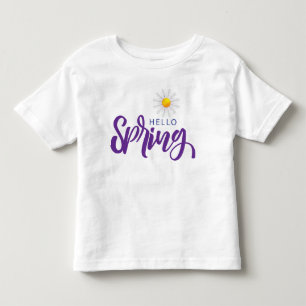 Camiseta Infantil primavera de saudação
