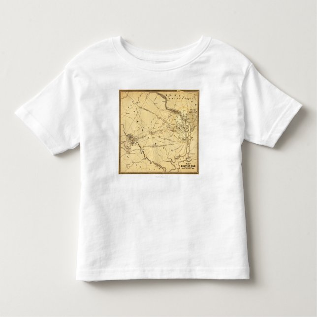 Camiseta Infantil Primeira batalha do funcionamento de Bull - guerra (Frente)