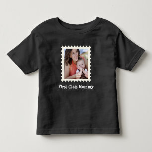 Camiseta Infantil Primeira Mamãe Melhor Foto do Quadrado da Mãe